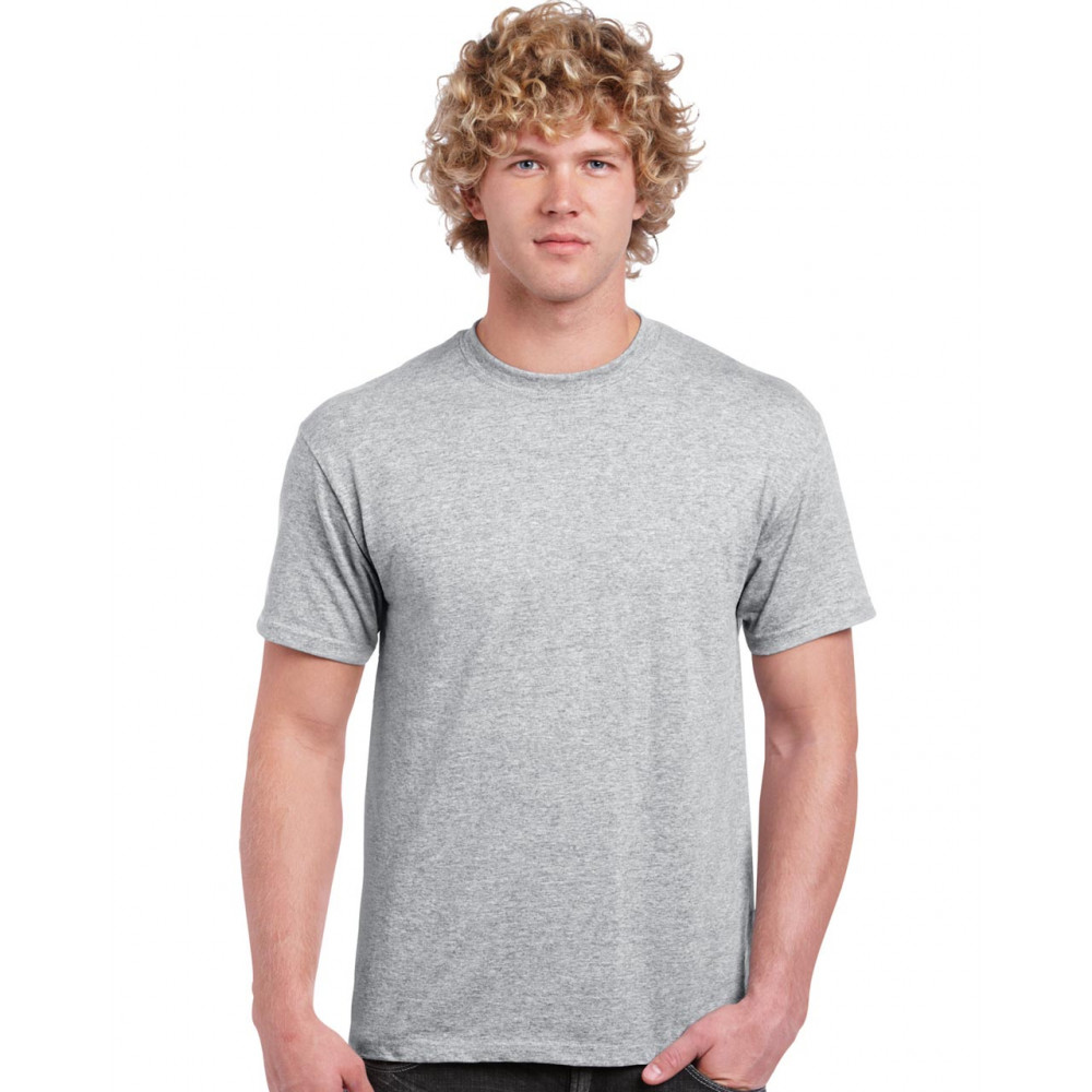 Футболка унисекс GI2000 ULTRA COTTON - Серый меланж