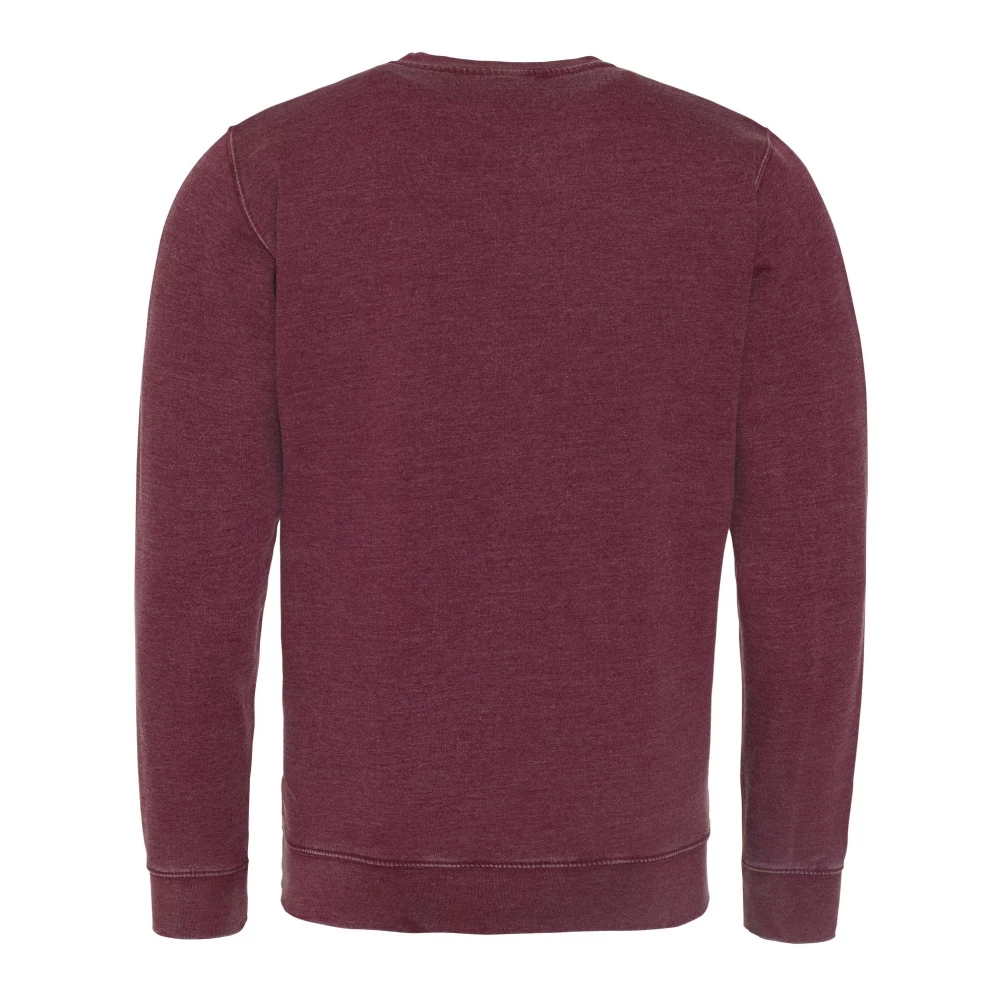 Свитшот унисекс AWJH093 WASHED SWEAT - Бордовый