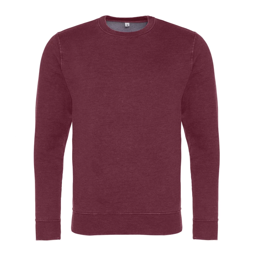 Свитшот унисекс AWJH093 WASHED SWEAT - Бордовый