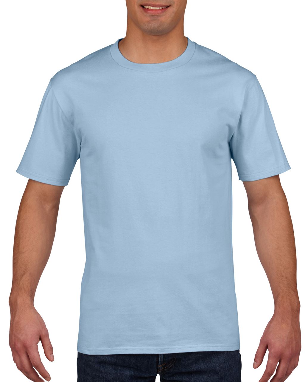 Футболка унисекс GI4100 PREMIUM COTTON - Светло-голубой