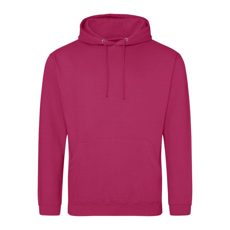 Толстовка униcекс JH001 COLLEGE HOODIE - Ярко-розовый